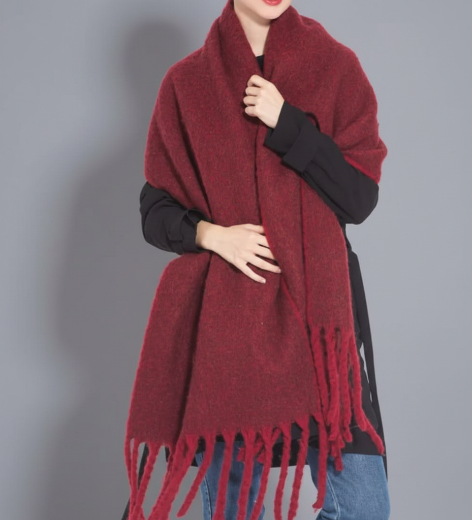 Luxe Winteromslag ZachteWarmte Sjaal voor Dames – Elegante Grote Sjaal