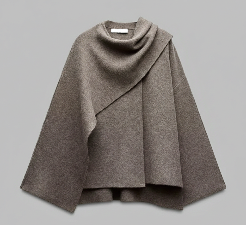 Oversized Wollen Jas “Aveline” voor Dames – Warm & Stijlvol Herfstlook