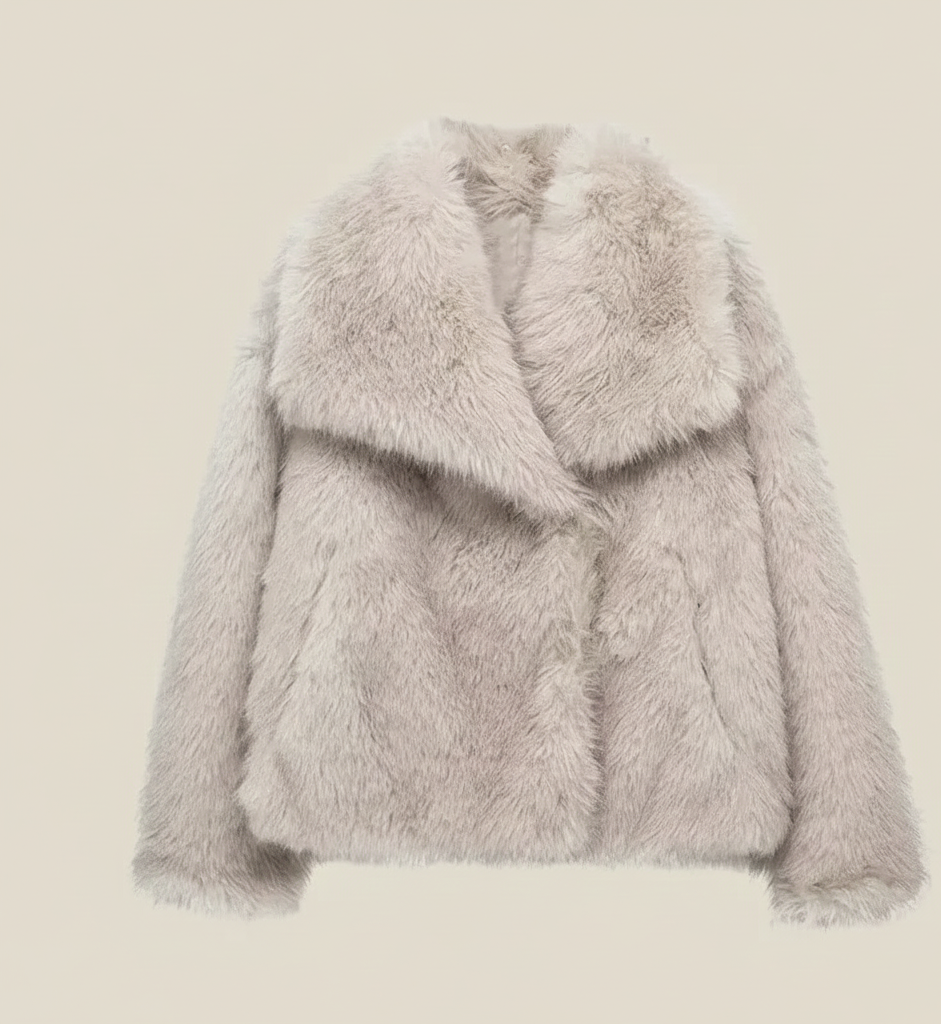 FluweelWarm Lange Faux Fur Damesjas voor Stijl en Comfort
