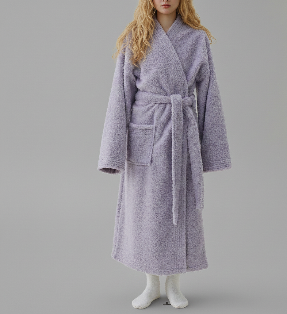 CozyKim Dames Badjas van Dikke Fleece – Warm en Luxe Comfort