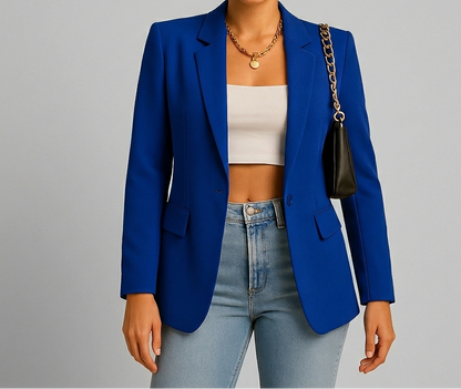 Valerique Getailleerde Dames Blazer met Tijdloos Design