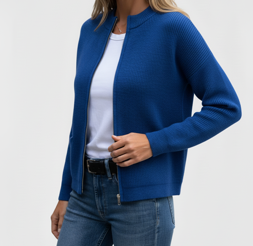 Zacht Gebreid Vest Zonnestraal – Comfortabel damesvest voor elke gelegenheid