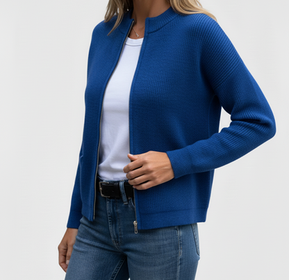 Zacht Gebreid Vest Zonnestraal – Comfortabel damesvest voor elke gelegenheid