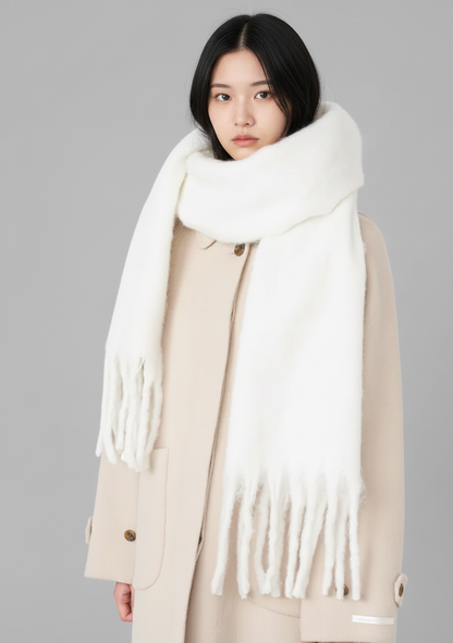 Luxe Winteromslag ZachteWarmte Sjaal voor Dames – Elegante Grote Sjaal