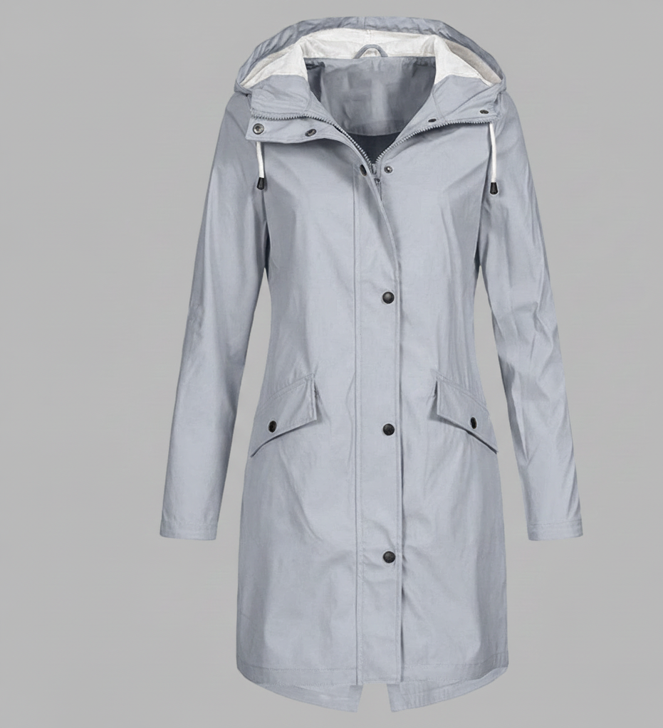 Stormschild Damesregenjas met Verstelbare Capuchon – Water- en Winddicht