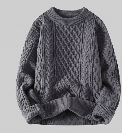 ComfortKabel Unisex Gebreide Trui met Ronde Hals