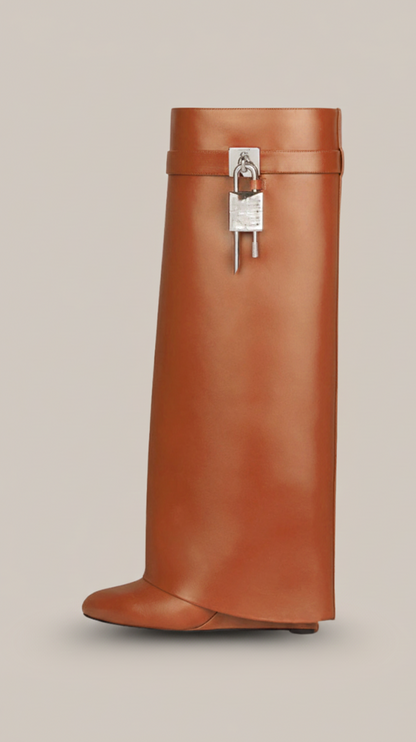 NoirElevate Dameslaarzen met Verborgen Sleehak en Elegant Design