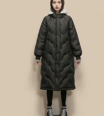 NoorWinter Lange Damesjas met Premium Vulling en Slank Silhouet