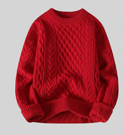 ComfortKabel Unisex Gebreide Trui met Ronde Hals