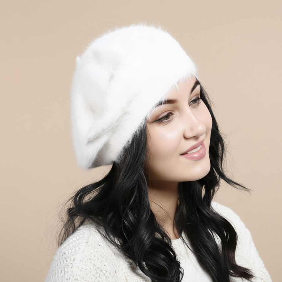 Warme Winterbaret Sneeuwchic – Zachte bontmuts voor dames en heren
