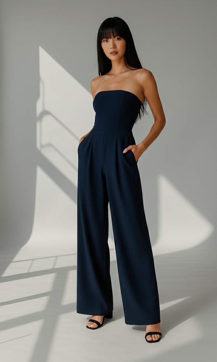 Fleur Dames Strapless Jumpsuit – Chic, Comfortabel & Veelzijdig