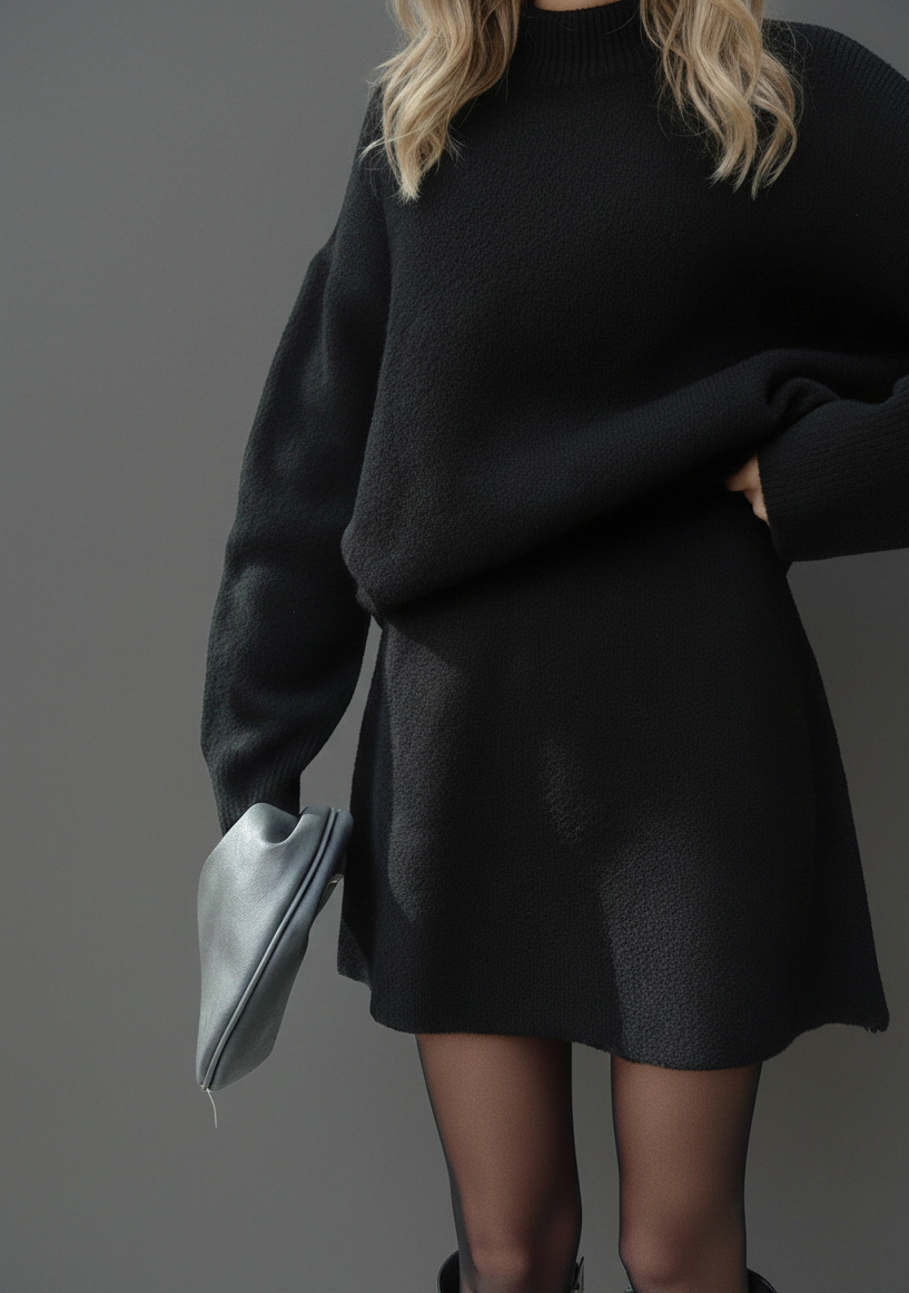 KnitAura Gebreide Dames Set – Trui en Rok Co-ord Outfit