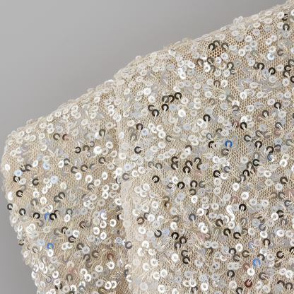 Aurora Schoudervulling Pailletten Mini Jurk voor Feestelijke Avonden