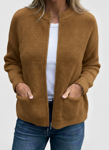 Zacht Gebreid Vest Zonnestraal – Comfortabel damesvest voor elke gelegenheid