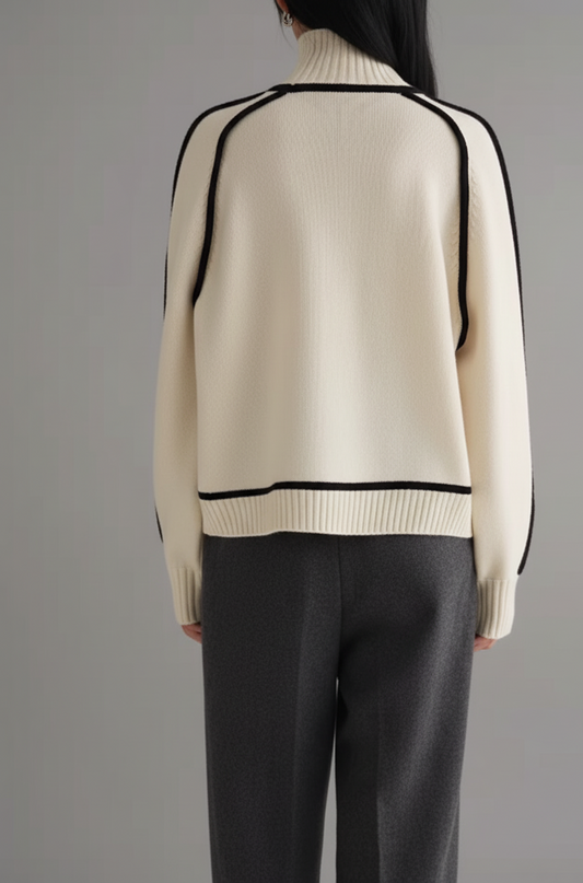 Marena Color-Block Dames Coltrui met Comfortabele Regular Fit