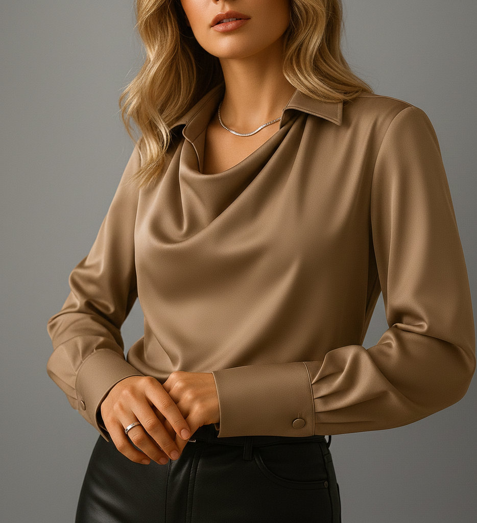 Elegante Damesblouse “Ariella” – Getailleerd & Veelzijdig voor Alle Gelegenheden