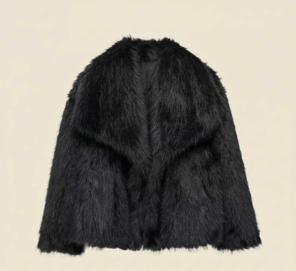 FluweelWarm Lange Faux Fur Damesjas voor Stijl en Comfort