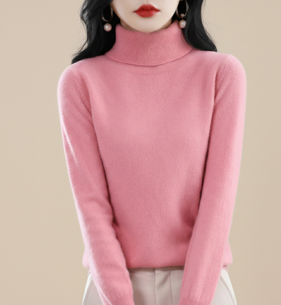 Aurora Zachte Cashmere Coltrui voor Dames – Luxe & Comfort