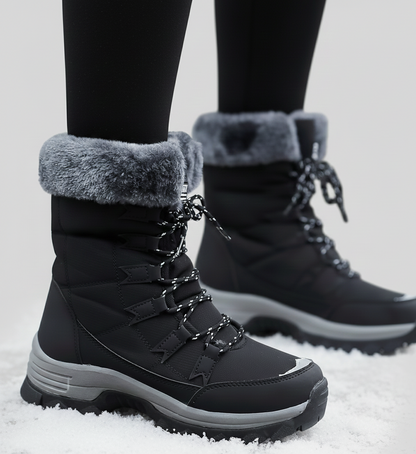 Nordica WarmteLaarzen – gevoerde dames winterlaarzen met antislipzool