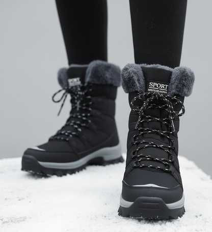 Nordica WarmteLaarzen – gevoerde dames winterlaarzen met antislipzool