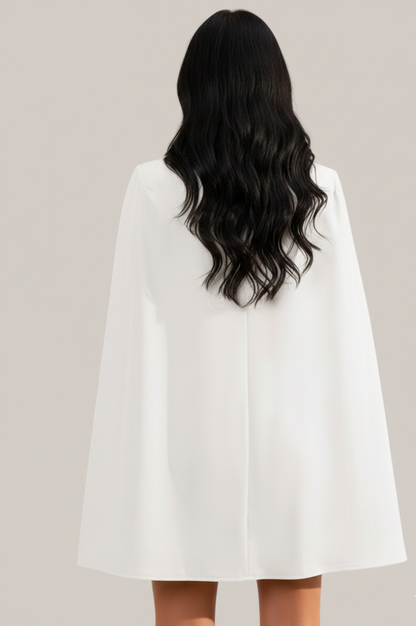 Goudaccent Cape Blazerjurk Dames – Elegante Statement Jurk