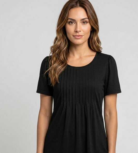 Nova Casual Dames T-Shirt met Losse Pasvorm en Ronde Hals
