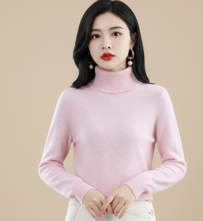 Aurora Zachte Cashmere Coltrui voor Dames – Luxe & Comfort