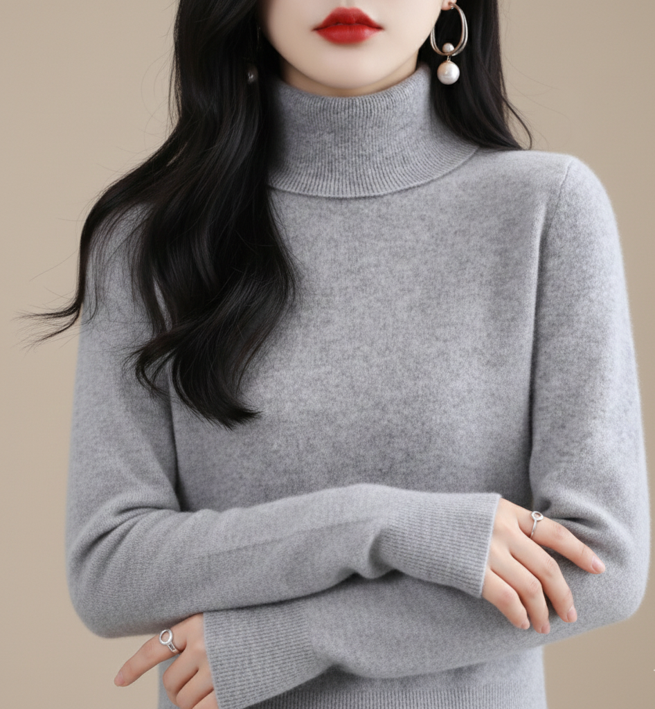 Aurora Zachte Cashmere Coltrui voor Dames – Luxe & Comfort