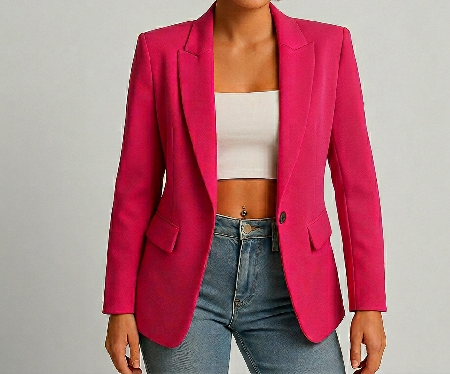 Valerique Getailleerde Dames Blazer met Tijdloos Design
