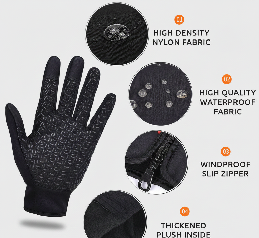 ThermoTouch Verwarmde Handschoenen met Touchscreen