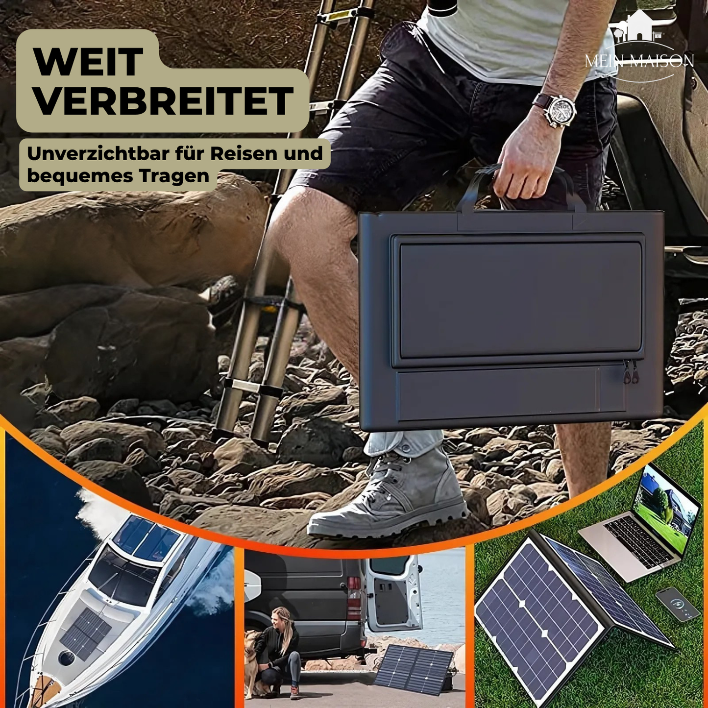 Opvouwbaar Zonnepaneel Zonnigo 1000W voor Camping en Reizen