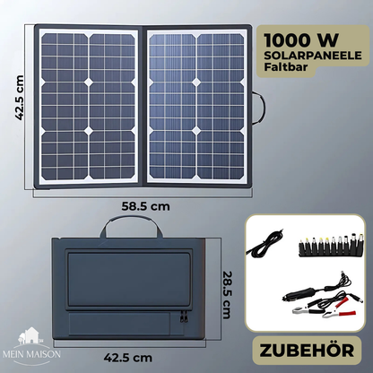 Opvouwbaar Zonnepaneel Zonnigo 1000W voor Camping en Reizen