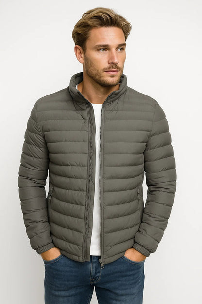 Gewatteerd Lichtgewicht Herenjack – Comfortabele Casual Winterjas