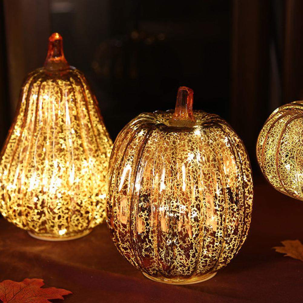 PompoenGloed LED Tafellamp met Timer voor Herfstdecoratie