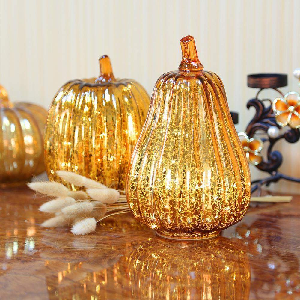 PompoenGloed LED Tafellamp met Timer voor Herfstdecoratie