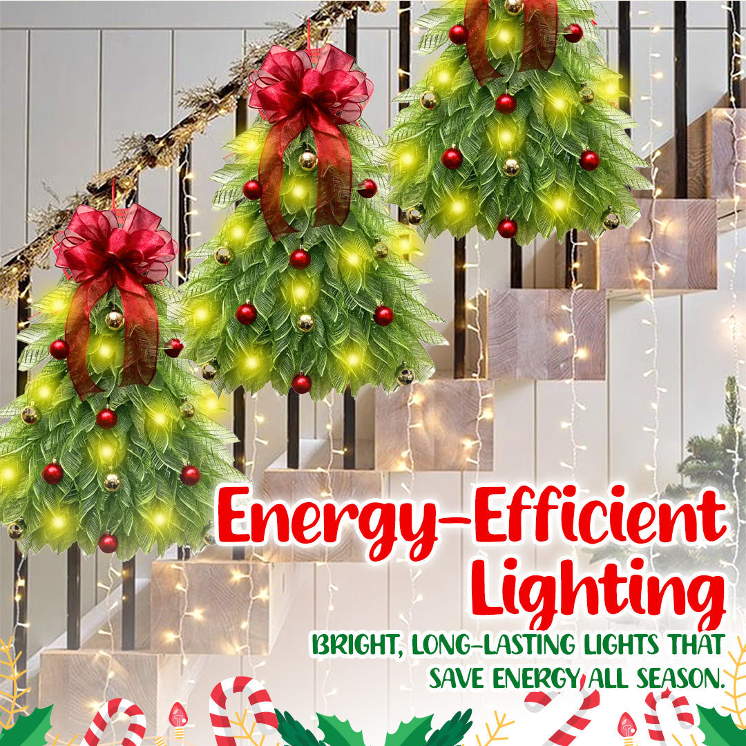 Omgekeerde Kerstboom Krans 53 cm met 40 LED-Lampen