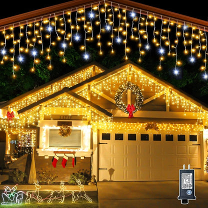 GlowCurtain | Knipperende LED-Lichtgordijn voor Buitendecoratie