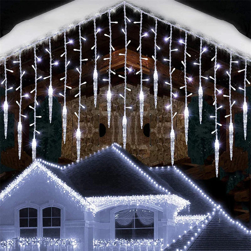 Magische LED-lampgordijn voor buitenruimtes