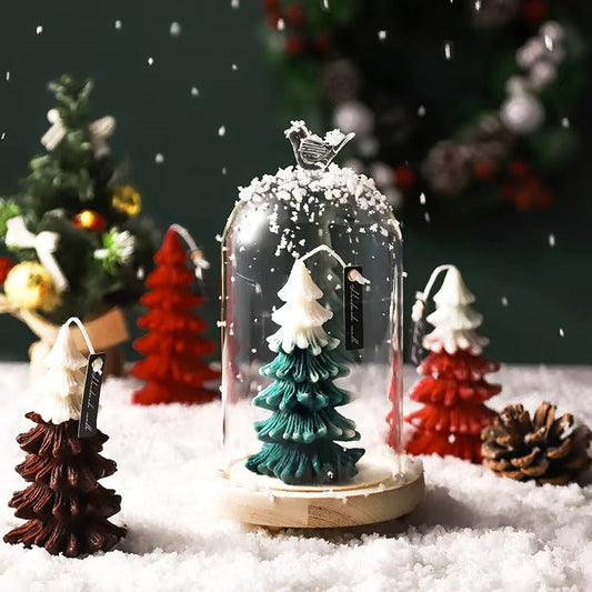 KerstGeur Dennenboom Geurkaars – Kerstdecoratie met Geschenkverpakking