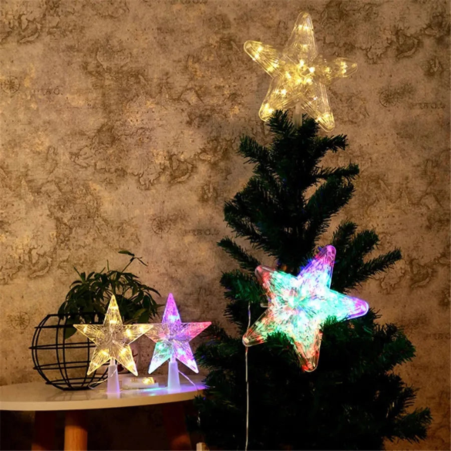 Sterrenlicht Kersttopper – LED Ster met 31 Lichtpunten voor de Boom