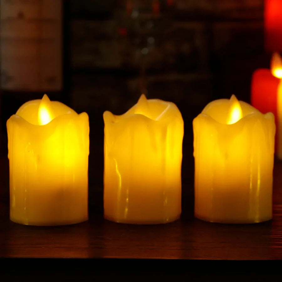 Lieke LED-kaarsen – 3-delige Set met Realistisch Flikkereffect