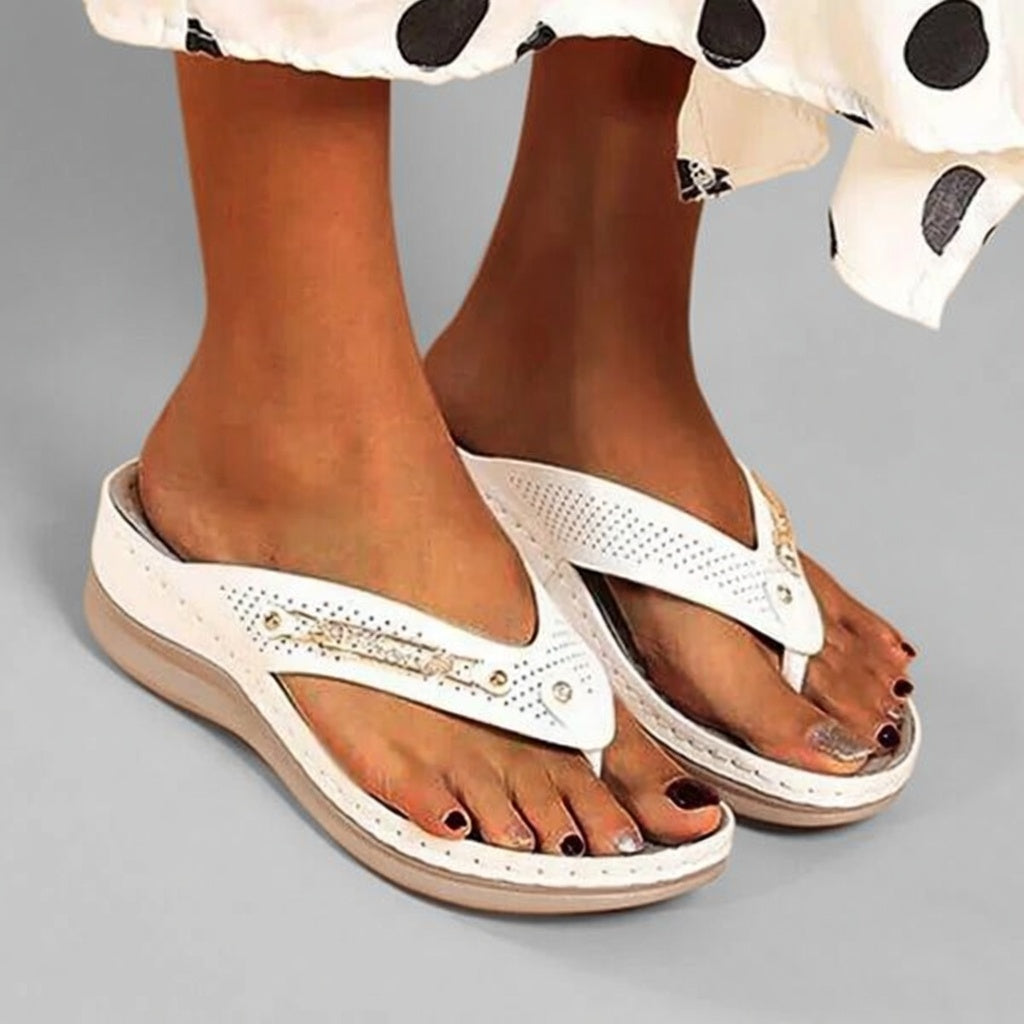 Sorena dames teenslippers orthopedisch comfort met steunzool