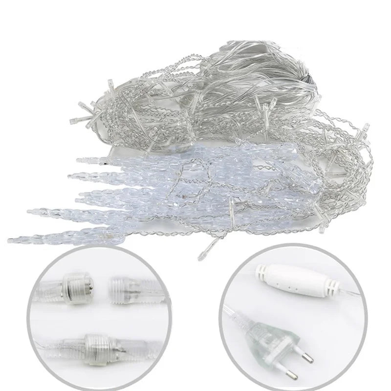 Magische LED-lampgordijn voor buitenruimtes