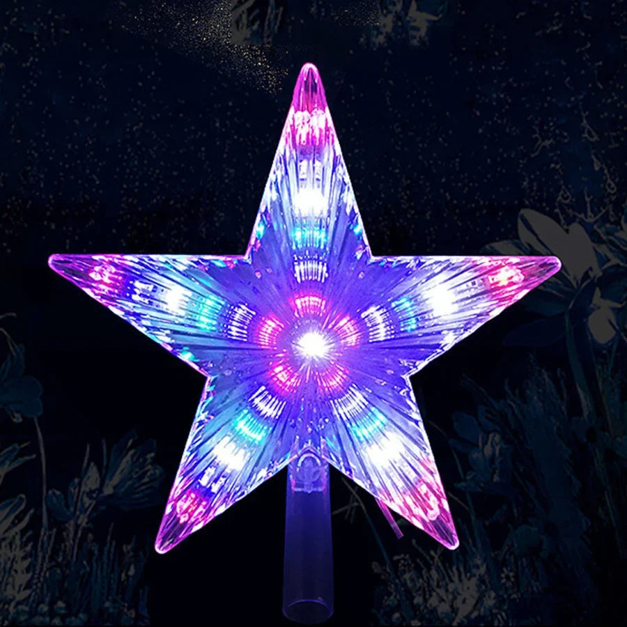 Sterrenlicht Kersttopper – LED Ster met 31 Lichtpunten voor de Boom