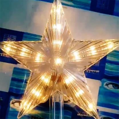 Sterrenlicht Kersttopper – LED Ster met 31 Lichtpunten voor de Boom