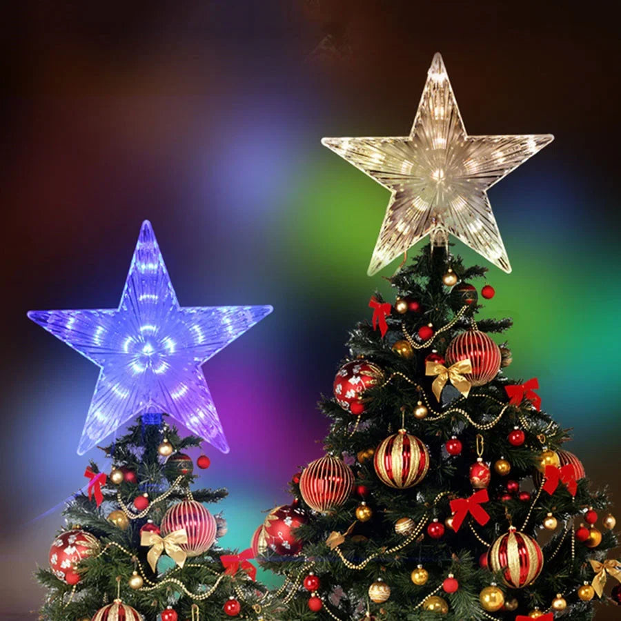 Sterrenlicht Kersttopper – LED Ster met 31 Lichtpunten voor de Boom