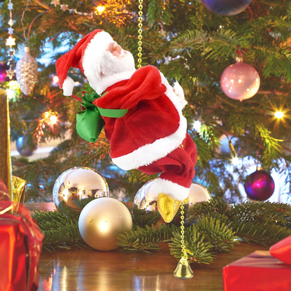 Klimmende Kerstman 26 cm – Bewegende Kerstdecoratie met Verlichting