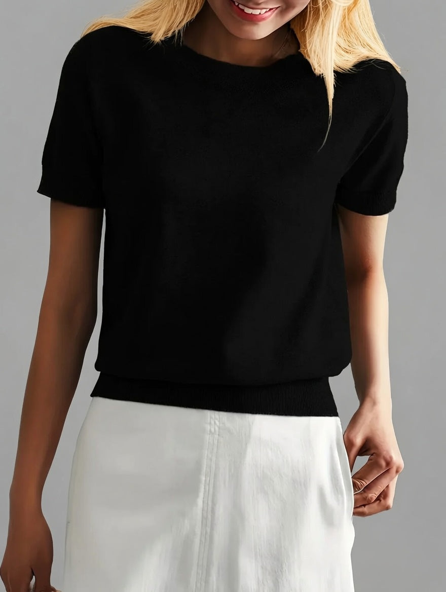 Norelle lichte dames top korte mouwen casual ademend shirt