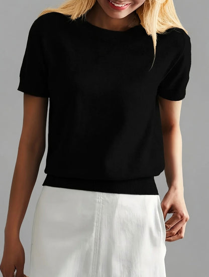 Norelle lichte dames top korte mouwen casual ademend shirt