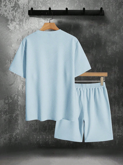 LuchtFit Heren Zomerset met Oversized T-Shirt en Sportieve Shorts